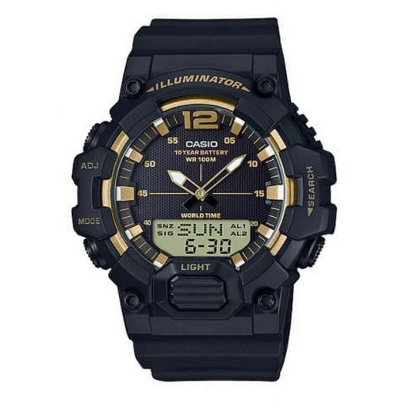 Casio Men's Analog-Digital World Time Watches HDC700
