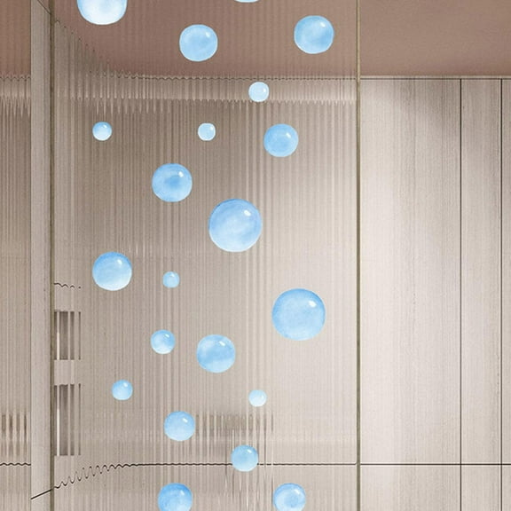 WRITWAA Water Bubbles Wall Decal PVC Shaped Wall Art 1Pcs