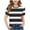 Black, variant on hoksml Big Kids Girls Summer Stripe Print T-Shirt Casual Short Sleeve Round Neck Tee Graphic Pattern Top for Youth