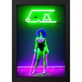 thumbnail image 2 of Stephen Chambers 23x32 Black Modern Wood Framed Wall Art Titled - Neon Venus 3, 2 of 6