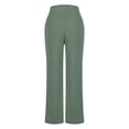 thumbnail image 5 of yueewhu Wide Leg Pants for Women Loose Yoga Pants with Pockets Petite/Regular/Tall Stretch Casual Lounge Pants (Light Green, XXL), 5 of 7