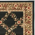 thumbnail image 4 of SAFAVIEH Lyndhurst Marshall Floral Border Area Rug, Black/Brown, 8'9" x 12', 4 of 5