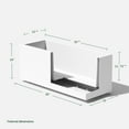 thumbnail image 4 of Veradek Block Series Long Box Large 38" Plastic Planter - White, 4 of 8