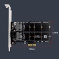 thumbnail image 2 of Tarjeta Adaptadora Tarjeta adaptadora PCIE3.0 X1/X4/X8/X16 a M.2 SATA 2 B Key M.2 tarjeta adaptadora de disco duro, 2 of 9