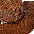 thumbnail image 3 of Ginsiom Straw Cowboy Cowgirl Hat for Women Men Wide Brim Western Cowgirl Beach Sun Hats, 3 of 5