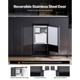 thumbnail image 3 of VEVOR Undercounter Built-in Ice Maker, 25 Lbs/Day Under Counter Ice Maker Machine with Reversible Door Stainless Steel, Freestanding Ice Maker for Commercial Home Kitchen, No Drain Required, 3 of 9