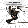thumbnail image 3 of HILAND Bamcbase Vélo de Montagne pour Femmes, 24 26 Pouces 18 Vitesses Vélo Hybride de Navettage pour Adultes, Sport Hardtail Sentier VTT, 3 of 6