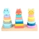 thumbnail image 5 of juego de torre apilable para bebés, anillo clasificador de formas para niños pequeños, juguete apilable y anidado, 5 of 6