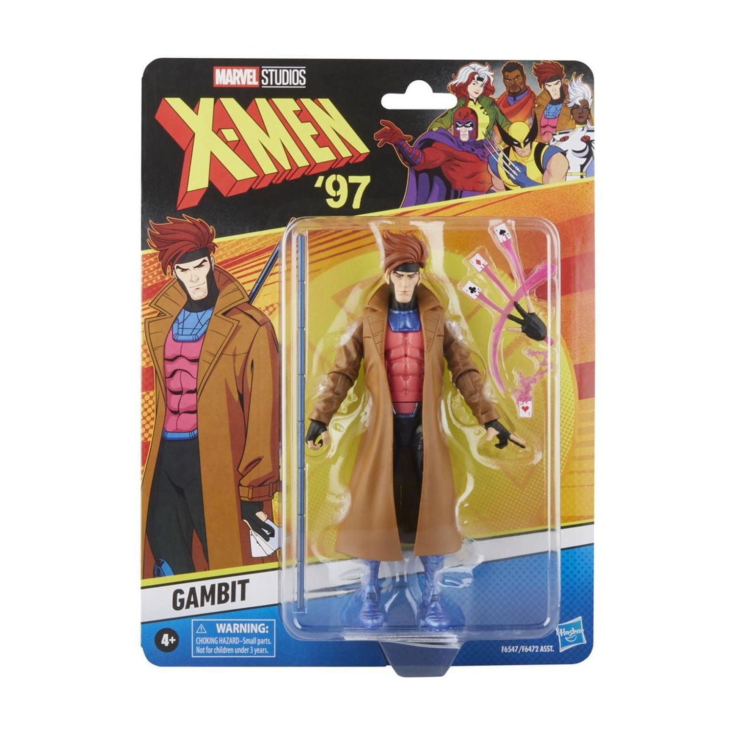 Hasbro Marvel Legends Series Gambit, X-Men ‘97 Collectible 6 Inch Action Figures, Marvel Legends Action Figures