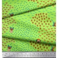 thumbnail image 3 of Soimoi Green Velvet Fabric Bow & Dog Face Cartoon Printed Craft Fabric by the Yard 58 Inch Wide, 3 of 3