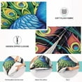 thumbnail image 4 of GZHJMY Beautiful Peacock Plush Pillow Case,Zippered Bed Pillow Pillowcases,Super Soft and Cozy Pillowcase Covers for Sleep - Standard Size 20x26in Home Decor, 4 of 7