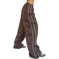 thumbnail image 2 of Womens Parachute Pants Wide Leg Baggy Pants Y2K Elastic Waist Jogger Sweatpants Track Pants Streetwear, 2 of 11