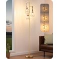 thumbnail image 1 of Lámpara EDISHINE Industrial Dorada Regulable 178 cm con 3 Bombillas LED, 1 of 9