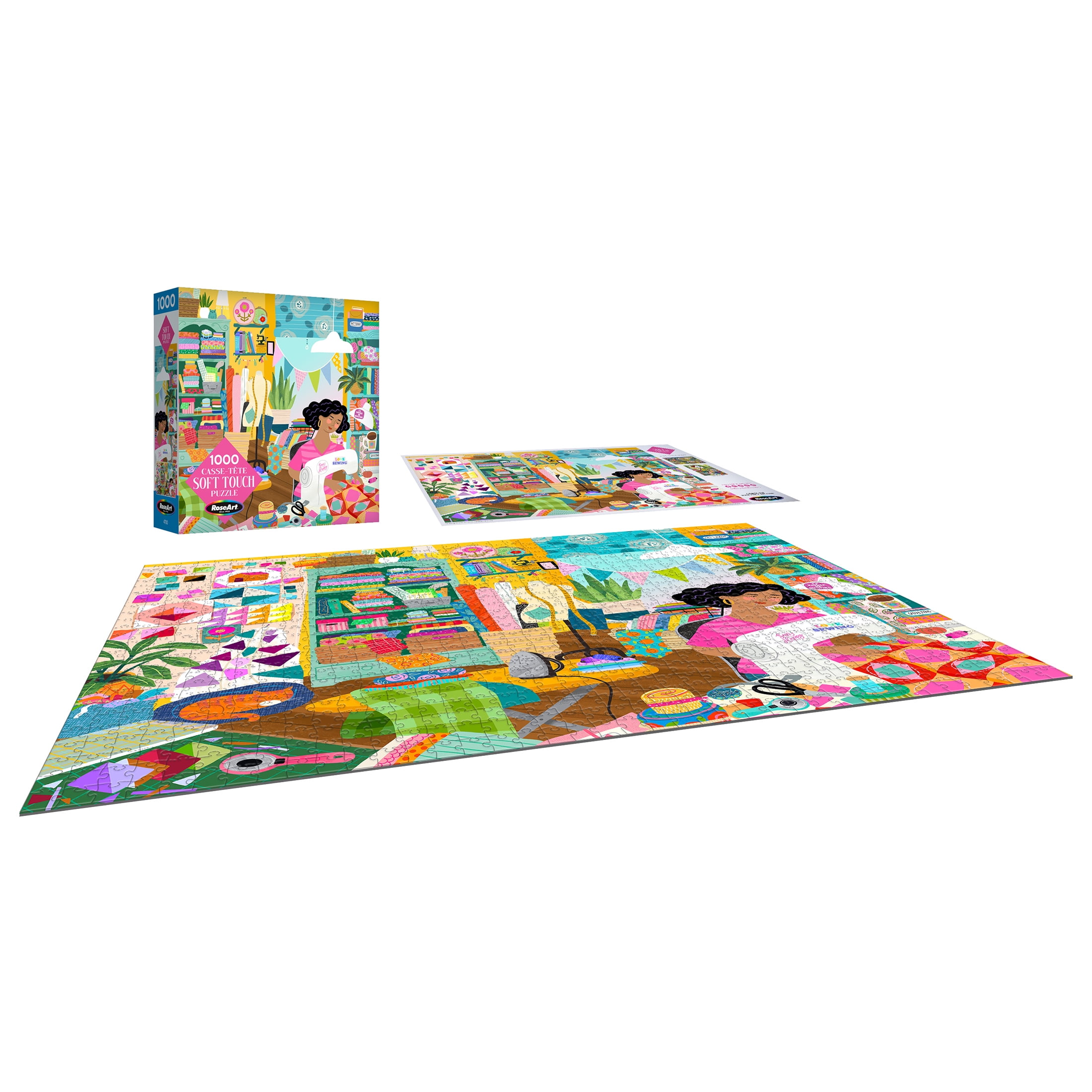 RoseArt - Soft Touch 1000-Piece - Sewing Room- Adult Interlocking Puzzle