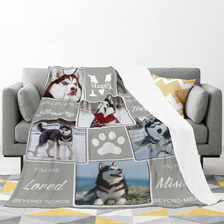 Personalized dog throws sale