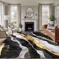 thumbnail image 2 of Rectangle Area Rug 5x8ft,Gradient Black White Marble Texture Washable Carpet Non-Slip Runner Accent Rugs Indoor Floor Mat for Bedroom Living Room Decor,Modern Abstract Art, 2 of 9