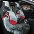 thumbnail image 4 of Goofa Flamingo On The Jungle Printed Car Seat Covers, Automotive Seat Covers for Cars Trucks and SUVs, Quick Setup Universal Fit Elastic Seat Covers-2 PCS, 4 of 6