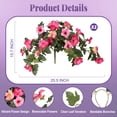 thumbnail image 2 of Flores artificiales de petunia Ammyoo resistentes a los rayos UV, 65 cm, 2 piezas, 2 of 8