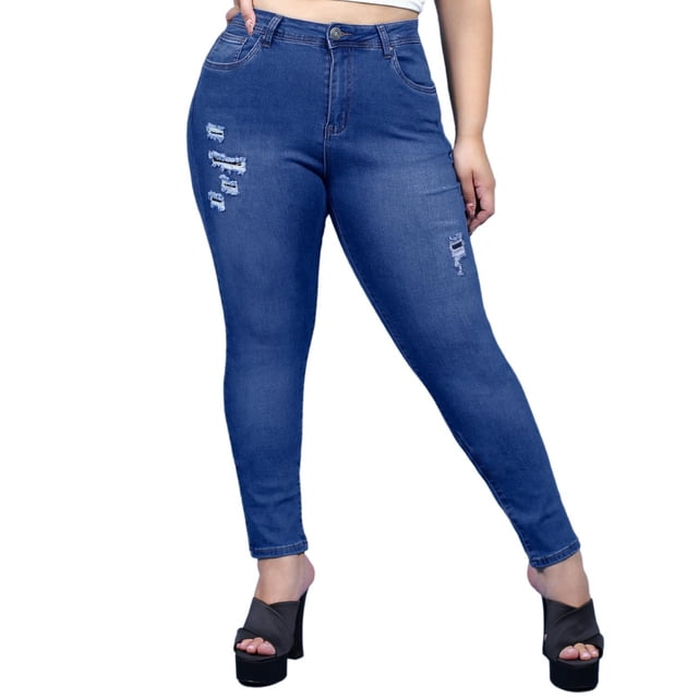 Jeans skinny con strech/Tallas Extras, 573 azul 42 DOOW J-DW-573-AZUL