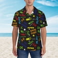 thumbnail image 4 of Haiem Pixel Game Printed Hawaiian Shirt for Men - Men’s Casual Beach Summer Shirts - Stretch Fabric with Modern Fit-XX-Large, 4 of 9