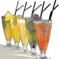 thumbnail image 2 of 500/200/100pcs Flexible Bendy Black Drinking Straws Plastic Disposable Straws, 2 of 4
