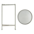 thumbnail image 5 of Kate and Laurel Celia Round Metal Foldable Accent Table with Tray Top, 14" x 14" x 25.75", Silver, 5 of 6