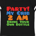 thumbnail image 4 of Inktastic Party at My Crib Boys or Girls Toddler T-Shirt, 4 of 5