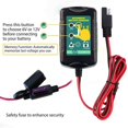 YTBW Car Battery Charger Smart Automatic Maintainer 6V/12V LeadAcid
