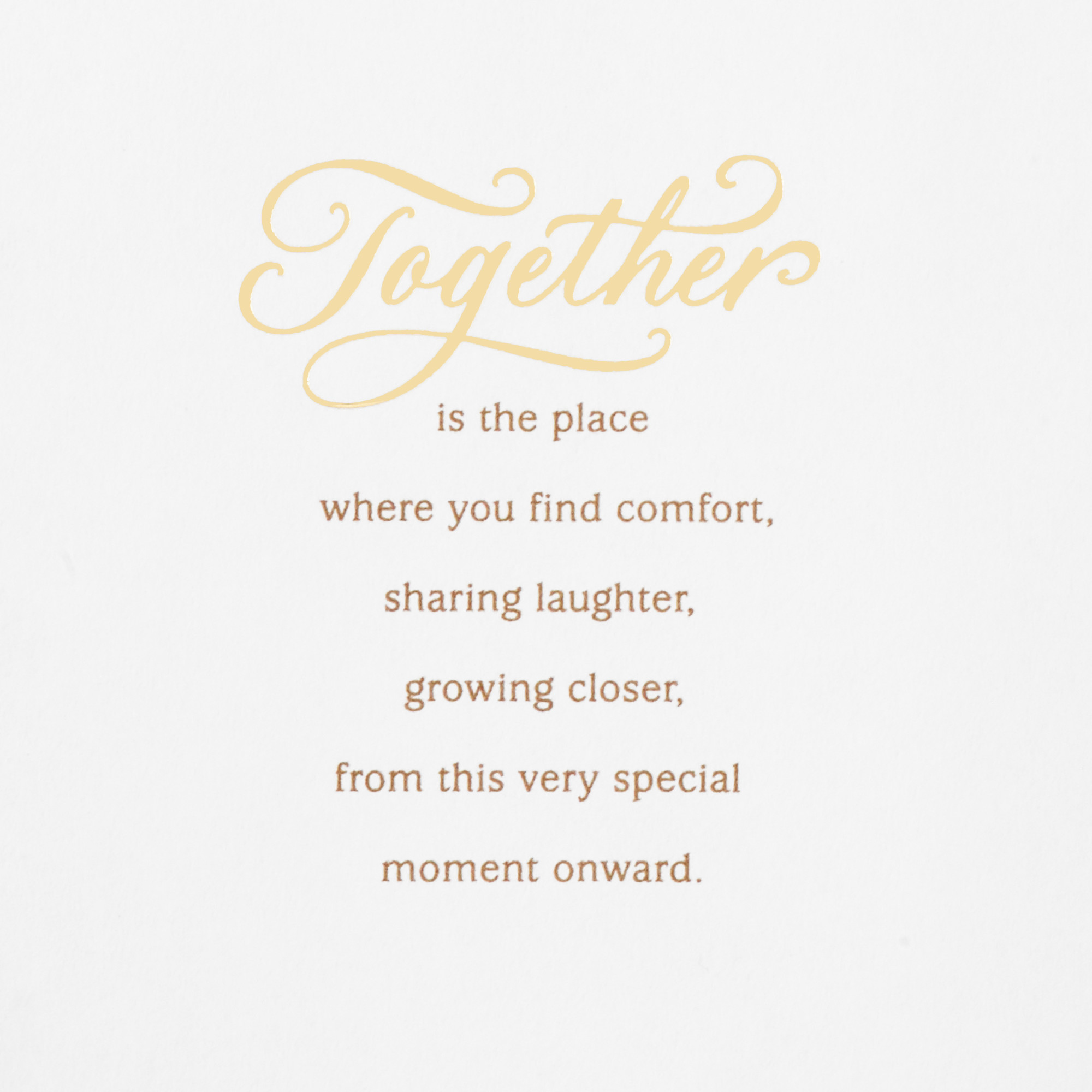 Hallmark Mahogany Wedding Card (Together is Where You Belong)