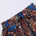 thumbnail image 7 of Flowy Shorts for Women 2026 Summer Casual Elastic High Waist Wide Leg Loose Fit Ruffle Floral Printed Boho Shorts, 7 of 7