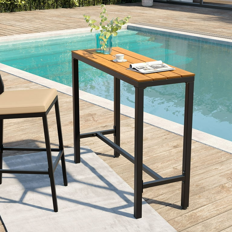 Rectangular bar height patio table hotsell