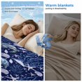 thumbnail image 2 of Coastal Turtle Cooling Blanket,Lightweight Breathable Summer Throw Blanket with Double Sided Cold Effect,Blue Ocean Starfish Retro Coral Shell Picnic Blankets Bed Sheet for Hot Sleepers 60"x80", 2 of 8