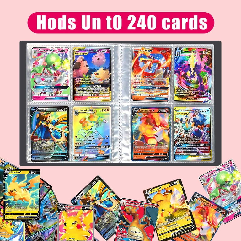 190 card binder a flip through of my pokemon before i organize it for the 100th... | Pokemon Binder sided pocket pages that hold up to 400 standard Clovercat Waterproof Trading Card Binder,