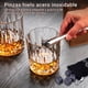thumbnail image 5 of Juego de vasos para whisky con 2 vasos de cristal, 2 posavasos, 8 cubitos de hielo de granito, 1 pinza y bolsa para cubitos, 5 of 8