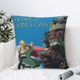 thumbnail image 4 of Howls Moving Castle Throw Pillow Cover Decoration Pillow Case Cushion Home Decor for Home Sofa Couch 12"x12", 4 of 8