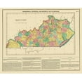thumbnail image 2 of Carey 24x20 White Modern Wood Framed Museum Art Print Titled - Kentucky - Carey 1822, 2 of 4