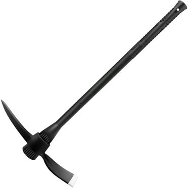 Forged Adze Pick, Weeding Mattock Hoe Pick Mattock with Fiberglass Handle, Garden Pick, Great for Loosening Soil, Archaeological Projects (5LB-with 36" Fiberglass Handle)-HQQ8