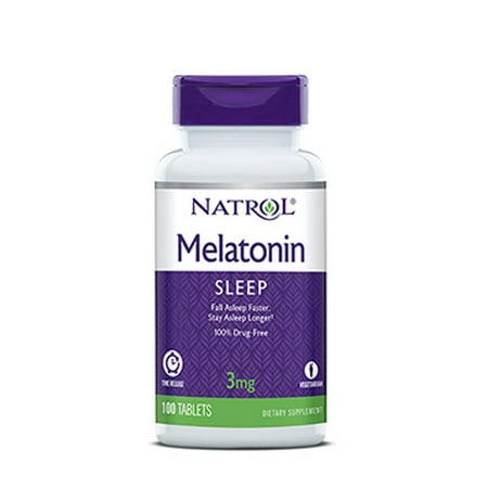 Natrol Melatonin, Time Release, 3 Mg, Tablets, 100