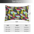thumbnail image 2 of Salouo Green Mushroom Pattern Pillow Cases,1PC Pillow Covers with Envelope Closure Decorative Pillow Case for Bed Couch,Pillows Not Included-16"x24", 2 of 6