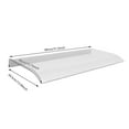 thumbnail image 2 of PC Clear Front Door Window Awning Canopy Sun Shade Rain Cover UV Protect Patio Canopy for Restaurants, 2 of 20