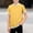 Yellow, variant on FAHXNVB Boys Cotton Linen Short Sleeve Ringer T Shirts Color Block Crew Neck Tees Tops Soft Casual Fashion Basic Shirts 3-12 Years