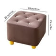 thumbnail image 3 of Fufafayo under $5 Small Stool Sofa Stool Doorway Shoe Changing Stool with Soft Padded Seat, Square Footstool FootRest for Living Room, Bedroom, Office, 3 of 7