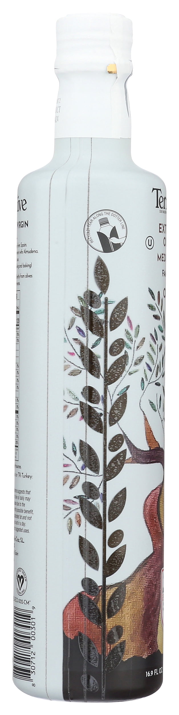 Pack of 4, Terra Olive Organic Mediterranean Extra Virgin Olive Oil, 16.9 fl oz