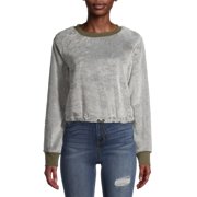 Derek Heart Juniors' Cinched Waist Sweatshirt
