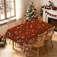 thumbnail image 2 of Duangreer Christmas Red Checkered Rectangle Tablecloth, Waterproof Wrinkle Resistant, 60 x 84 Inch, Washable Table Cover for Family Party Decors, 2 of 6