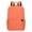 Orange, variant on 100Fens Adult Solid Color Small Backpack Men And Women Style Schoolbag Lightweight Schoolbag