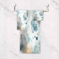 thumbnail image 5 of 3 Piece Bath Towels Set Bath Towel, Hand Towel and Face Towel for Bathroom, Gym, Hotel Watercolor Ink Splashes Pattern, 5 of 8