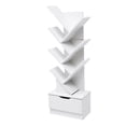 thumbnail image 4 of OULII 1Pcs Solid Wood Bookcase White Wooden Multi Layer for Living Room Design, 4 of 8