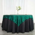 thumbnail image 5 of Efavormart LUXURY Hunter Emerald Green Sequin Square Tablecloth Overlay Square Tablecloth Cover For Wedding Party Event Banquet - 60" x 60", 5 of 9