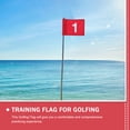 thumbnail image 4 of RENACLIPY Red Nylon Golf Flags for Yard Practice and Putting Training, 2 Pieces Golf Accessories, 4 of 6